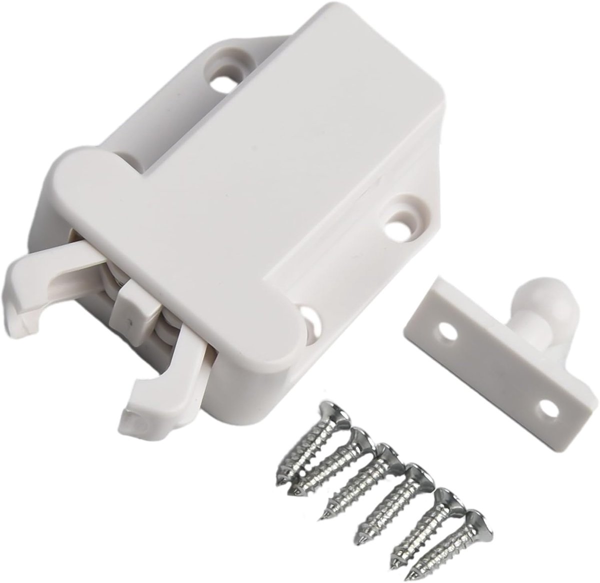 Klep Sluiting - Luik Vergrendeling - Kasten Beveiligen - Anti Magnetisch - 3kg Draagkracht - Wit