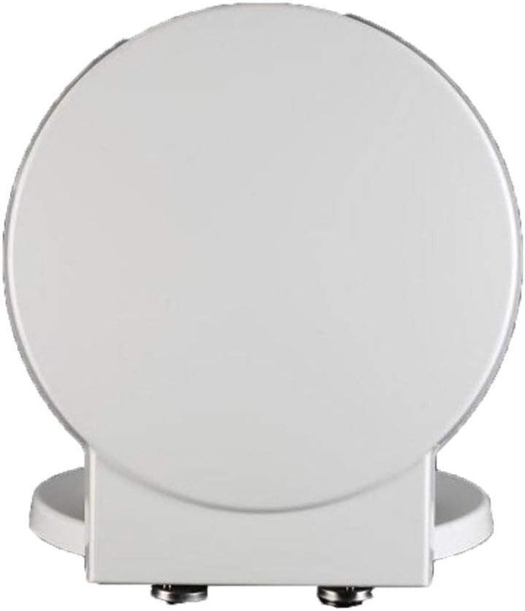 Toiletbril Deksel - WC Bril - Comfortabel Zitten - Dempend Ureumhars - Ronde Vorm - Wit