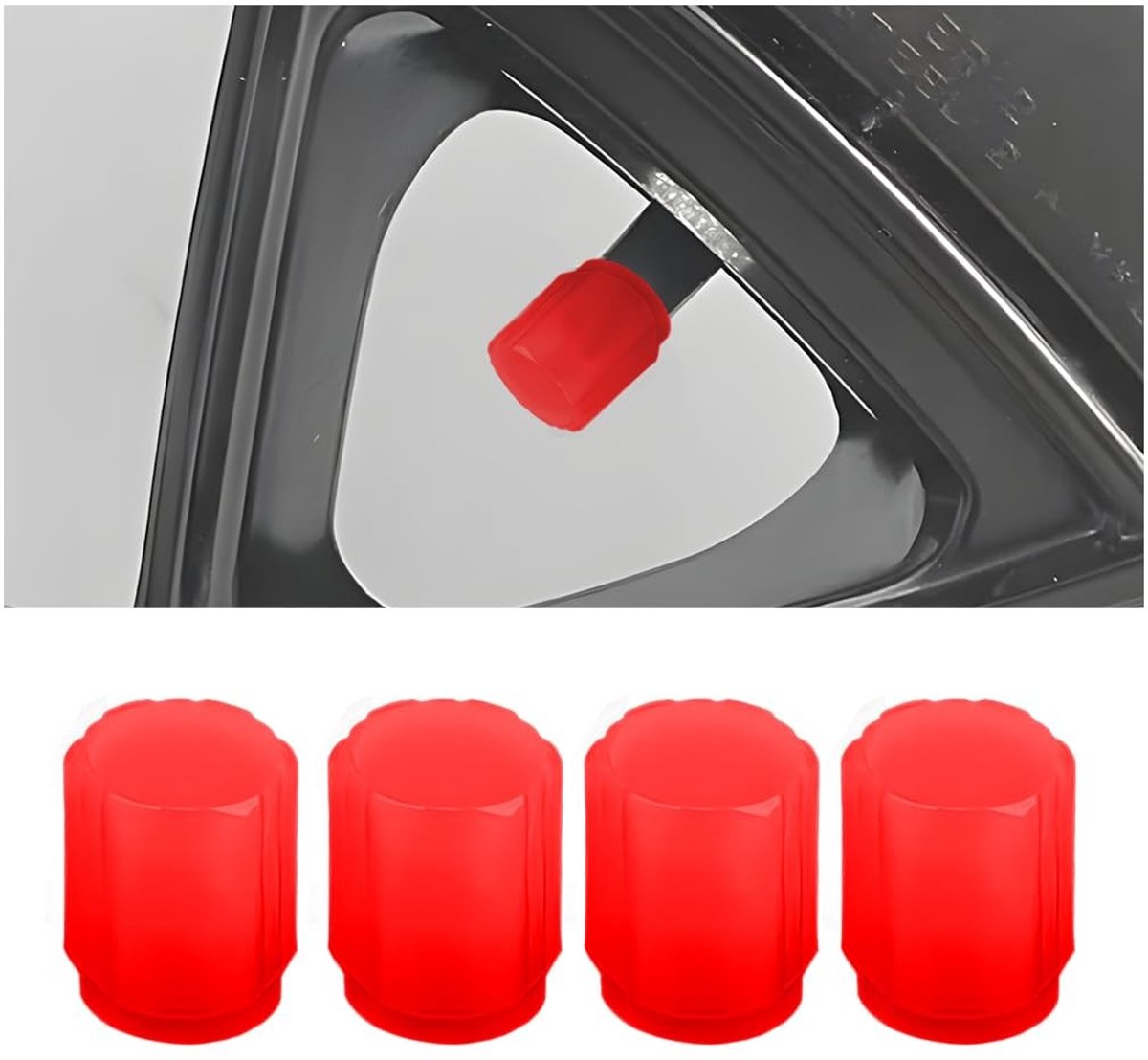 Dailygoods- Autoventieldoppen Lichtgevend - Ventieldoppen Auto - Decoratie-accessoires - Universeel - 20 Stuks - Hoogwaardig ABS