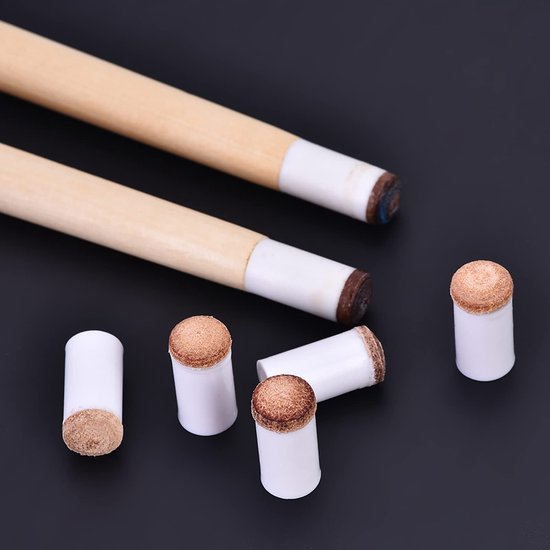 Dailygoody - Biljartkeu Vervangingsset - 10-Delig - Slijtvast en Duurzaam - 11mm - Pool Tip Opbergdoos - Perfect voor Snooker - Ideaal voor Biljarters van Merkloos — afbeelding 5