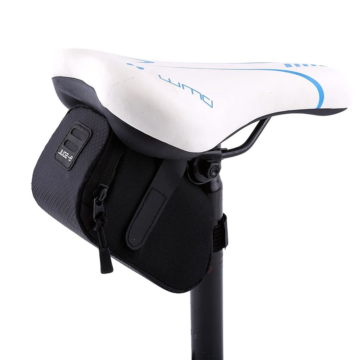 Dailygoods- Zadeltas Lichtgewicht - Stevig - Polyester - Onderzadel Vak - Klittenband Bevestiging - Praktische Oplossing - Fietstas