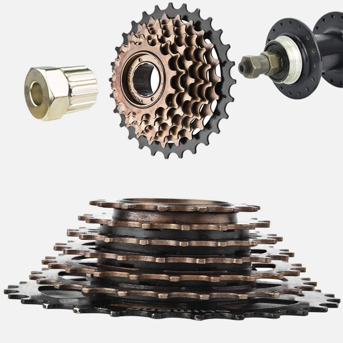 Dailygoods - Fiets Vrijloop Cassette Vliegwiel Tandwiel - Vervangingsonderdeel voor Mountainbikes