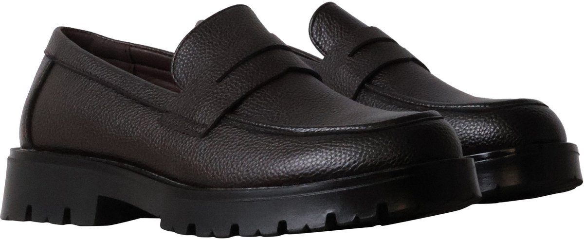 Lage leren mocassin