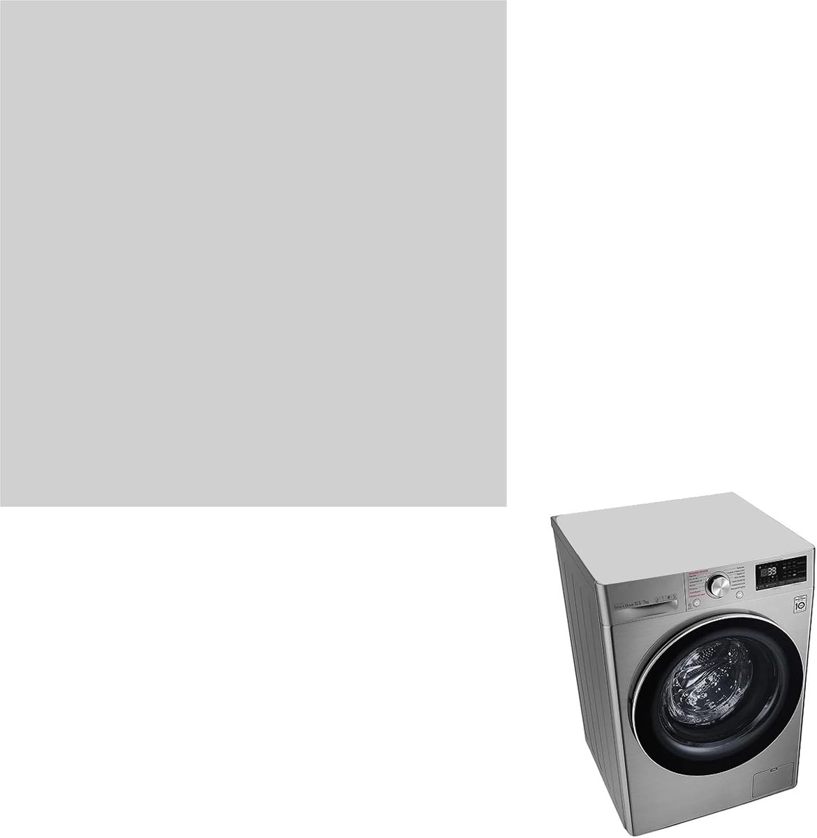 Wasmachinebeschermer - Apparaathoes - Huishoudelijk Gebruik - Antislip Onderkant - 60 x 60 cm - Grijs