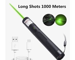 Pointeur laser - Stylo laser vert - Stylo laser de présentation - Focus au point réglable - Chasse - Stylo laser professionnel - Jouet pour chat - 5 mW - Laser - Lumières laser -