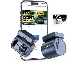 Auto Camera - Dashcam Voorruit - Veilig Rijden - Compact Ontwerp - 2K QHD Resolutie - Zwart