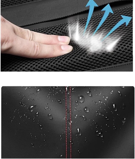 Grote Capaciteit Rugzak - Reis Rugzak - Multifunctioneel Gebruik - Waterdicht Anti-diefstal - 60L Compressie - Zwart Grijs — afbeelding 5