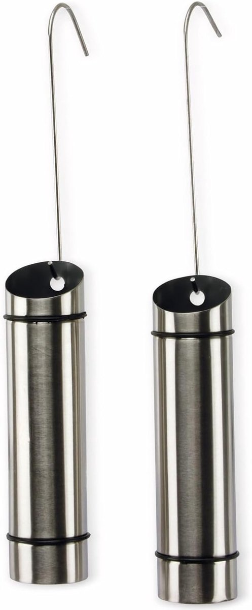 Radiator Verdampers - Luchtbevochtigers Set - Luchtvochtigheid Op Peil - Roestvrij Staal - 20 cm Set - Zilver