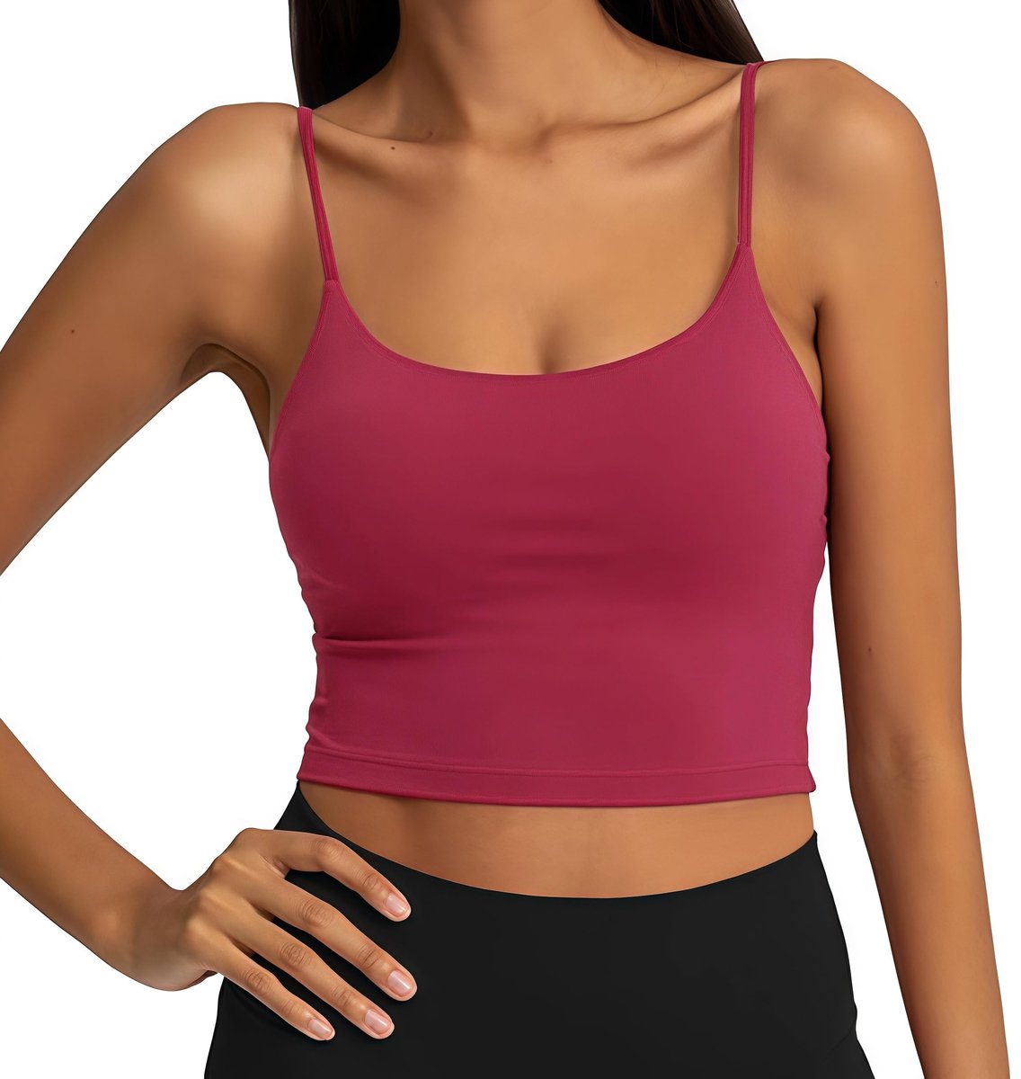 Dailygoods- Sporttanktop Dames - Ademend - Mouwloos - Korte Tanktop - Spaghettibandjes - Casual - Lichtgewicht