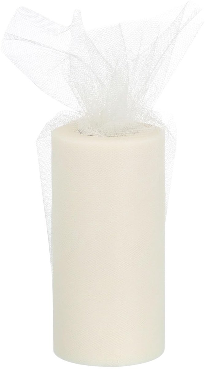 Dailygoods- Tule Lint 15 cm Breed - Pastel Mesh Stof - 45 Meter Rol - Decoratie voor Bruiloft - Feestverpakking - Doe-het-zelf Ambachten