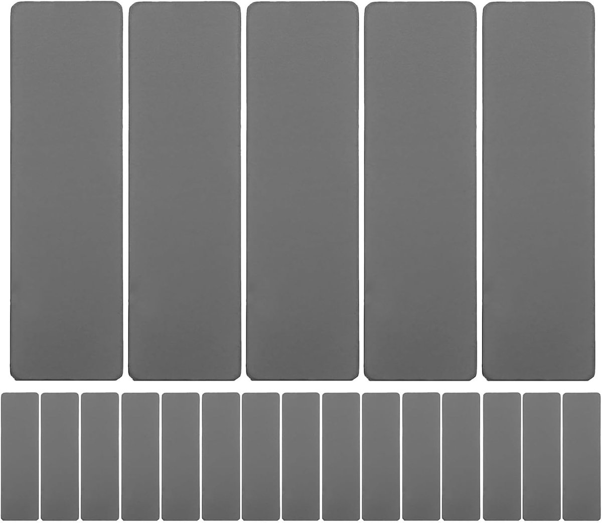 Metalen Naamplaatjes - Identificatie Labels - Personeel Identificeren - Voorgeboorde Veilige Afwerking - 7x2 cm - Zwart