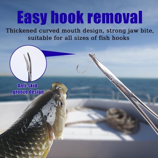 SOUQONE - Vishaak Remover - Gebogen Anti-Slip Haak Verwijderen Tang voor Vissers van Souqone — afbeelding 4