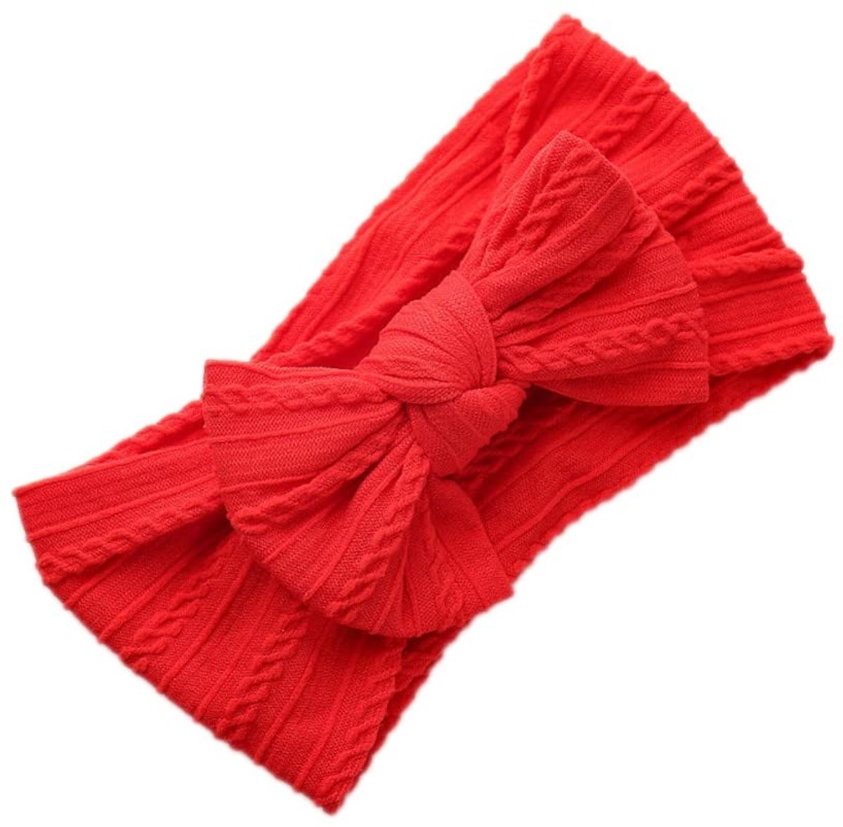 Dailygoods- Hoofdband Geknoopt - Baby Hoofdband - Zachte Haarband - Elastische Hoofdband - Nylon - Verkrijgbaar in 30 Kleuren - Babyhoofddeksel