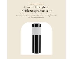 Dailygoods- Koffiezetapparaat Draagbaar 350 ml - Compact - Elektrisch - Handmatig - Lichtgewicht - Voedselveilig PP-kunststof - Reiskoffiemok