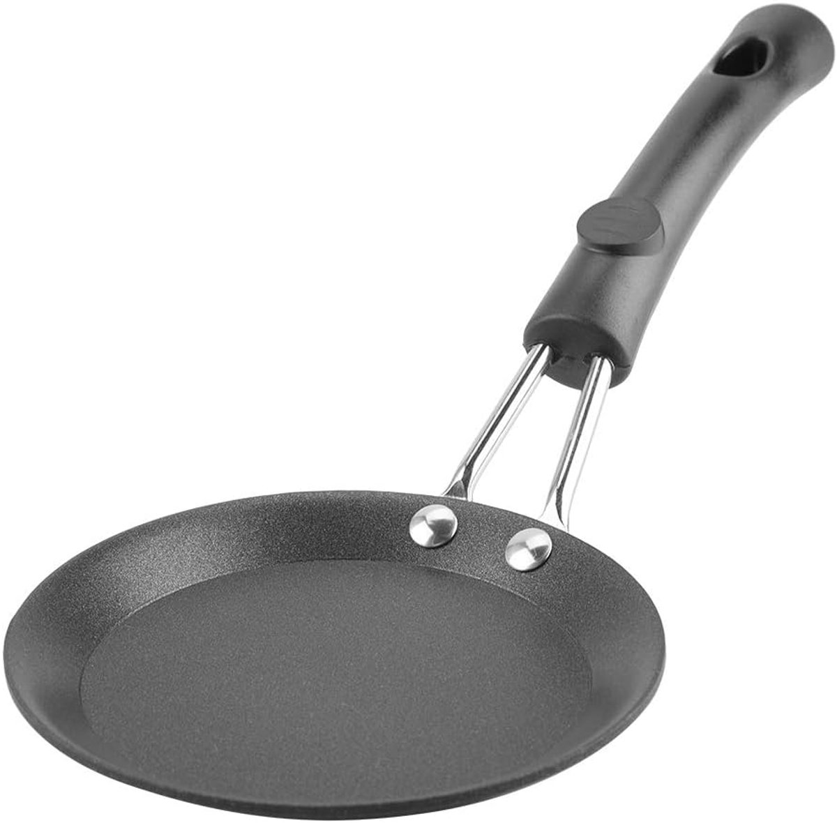 Mini Koekenpan - Kleine Wok - Individuele Porties Bereiden - Gietijzeren Warmteverdeling - 12 cm Diameter - Zwart