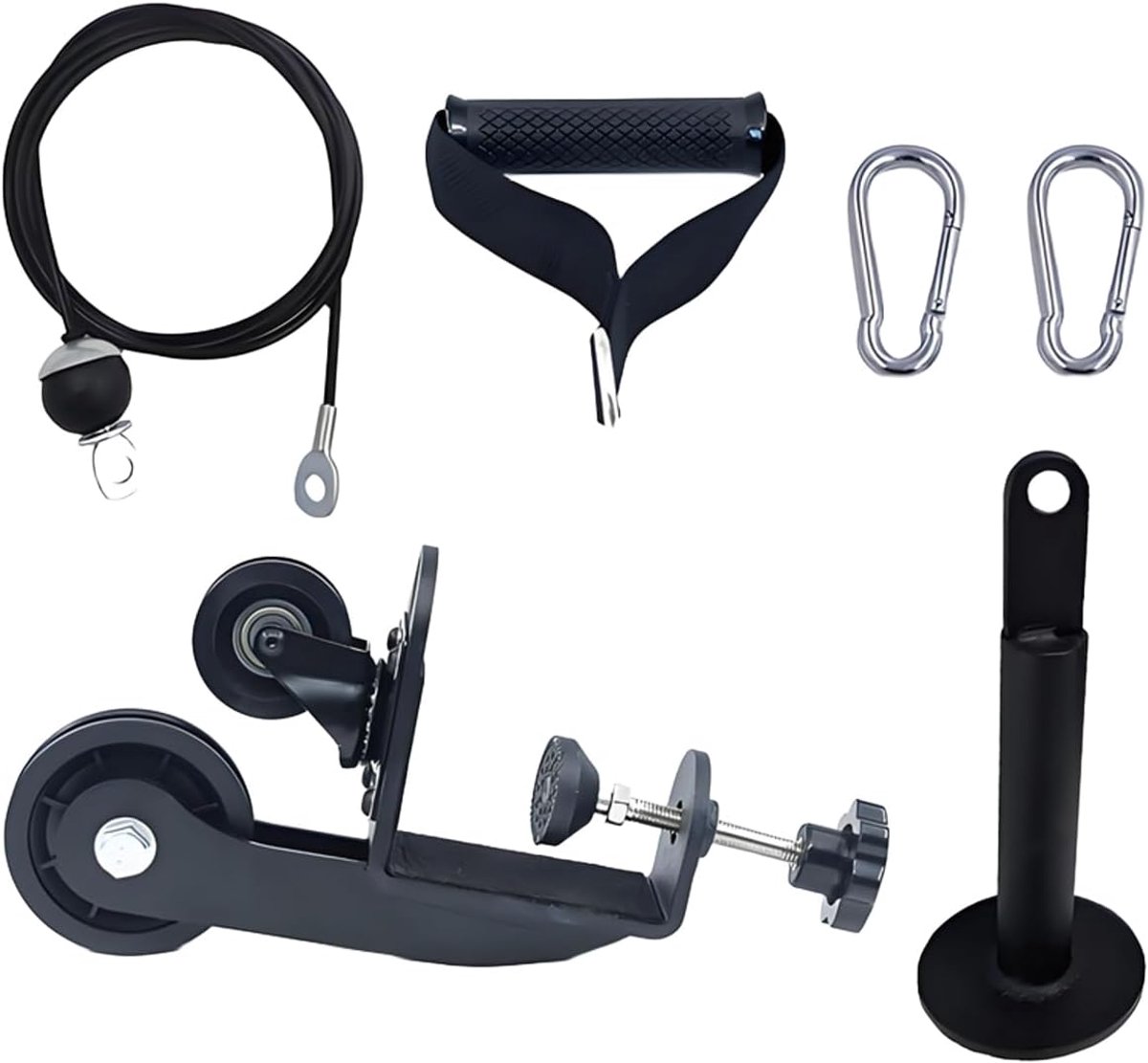 Onderarm Trainer - Armworstelen Versterker - Kracht Opbouwen - Stil Rotatiesysteem - 200 kg Draagvermogen - Zwart