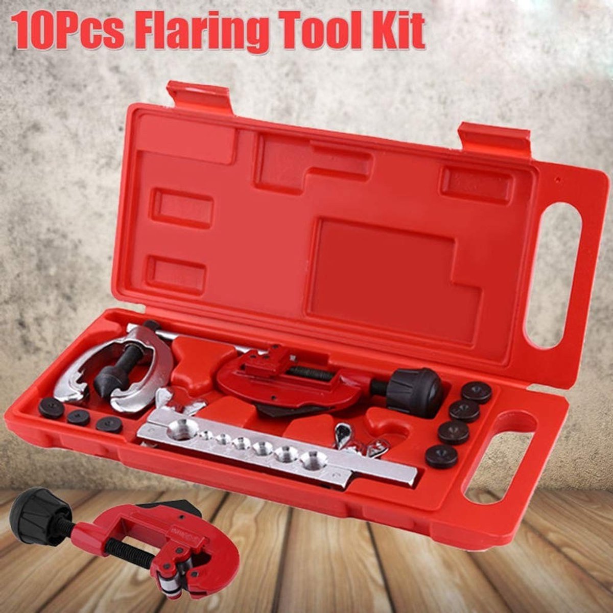 Dailygoods- Pijpaffakkelset Hoogwaardig Staal - Multifunctioneel Gereedschap - Felsgereedschap - Buizensnijder - Opbergkoffer - Stevigheid en Duurzaamheid - Fakkelset thumbnail 4