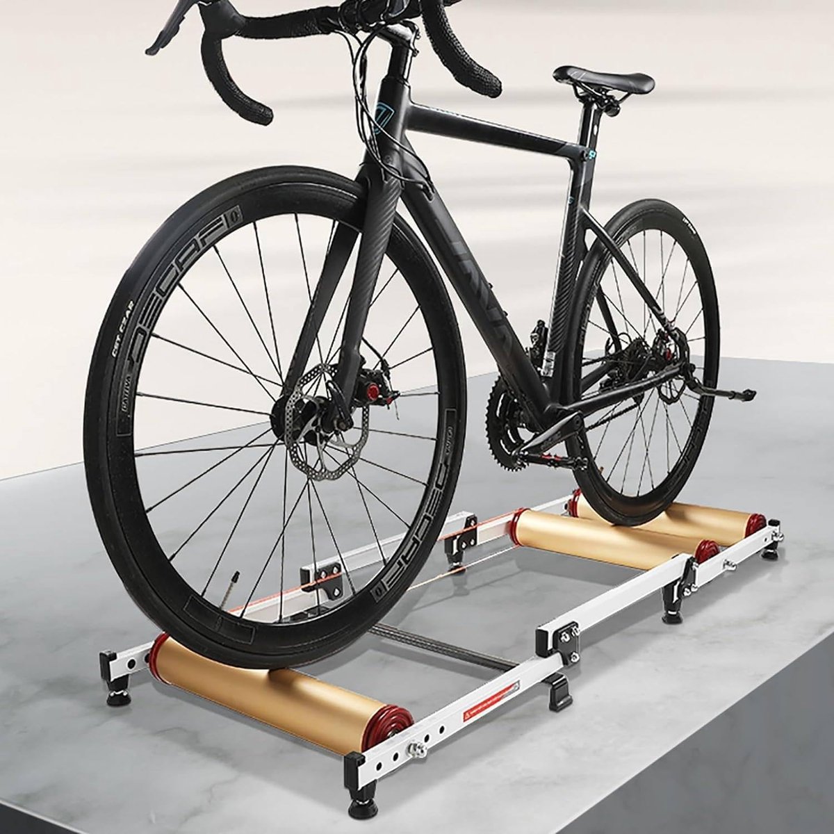 Fietsrollers Trainer - Indoor Fietsstandaard - Binnen Fietsen - Verstelbaar Frame - 24-29 inch - Aluminium