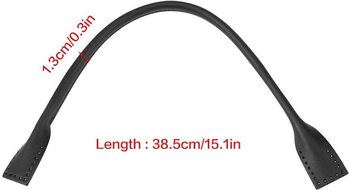 Dailygoods- Tashandvatten Echt Leer - Handgrepen - Vervangende Riem - Handaccessoires - Duurzaam - Comfortabel in de hand
