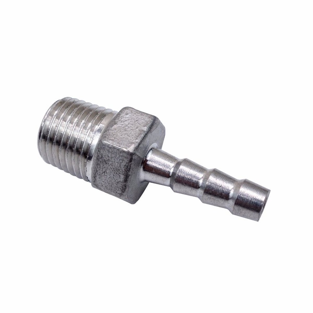 Dailygoods - Slangkoppeling - 304 - Duurzaam en roestvrij - 1/4 x 8mm - Voor verschillende slangen - Geschikt voor tuin en industrie