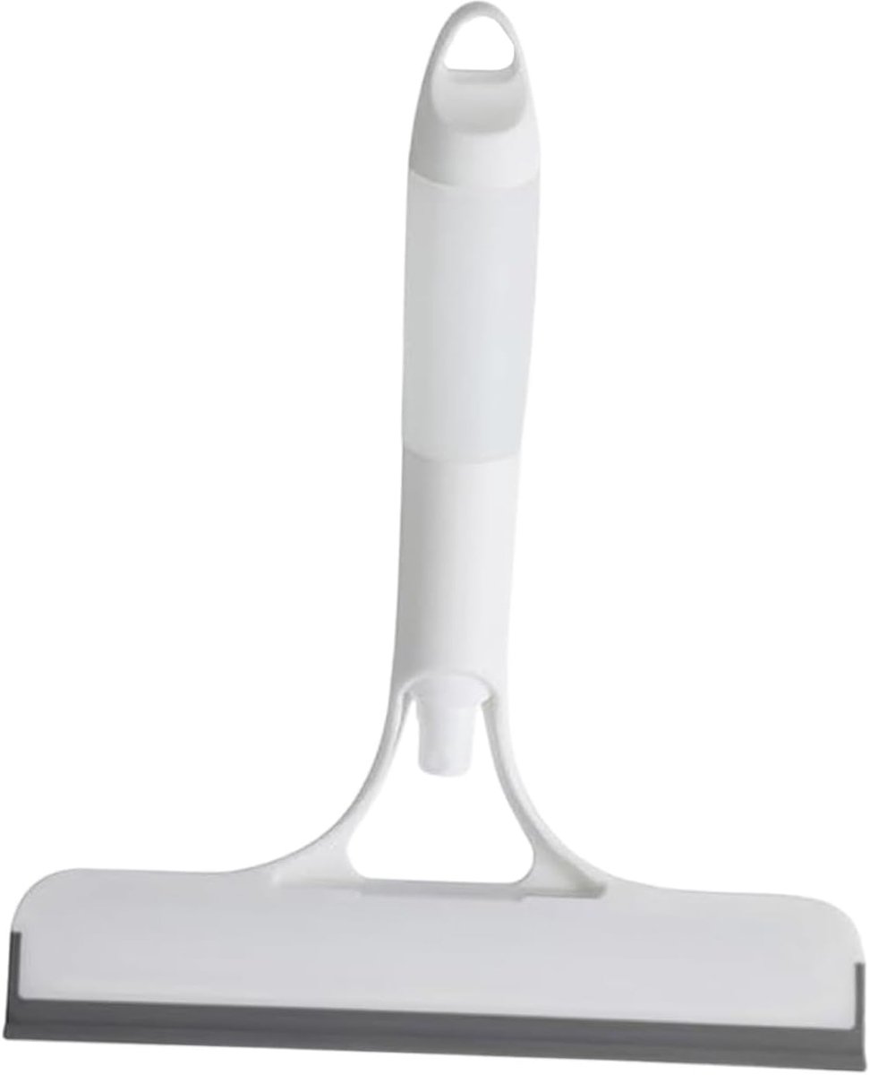 Raamtrekker Met Sproeifunctie - Tegel Spiegelreiniger - Streeploos Reinigen - Ergonomische Handgreep - 21.5 x 25.7 cm - Wit