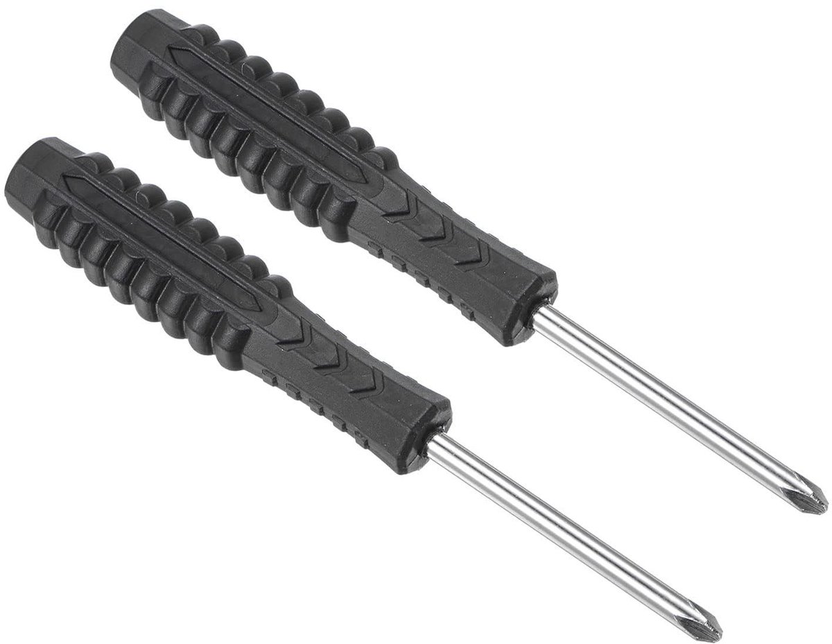 Dailygoods - Mini Kruiskopschroevendraaierset 4,0 mm - 2 Stuks
