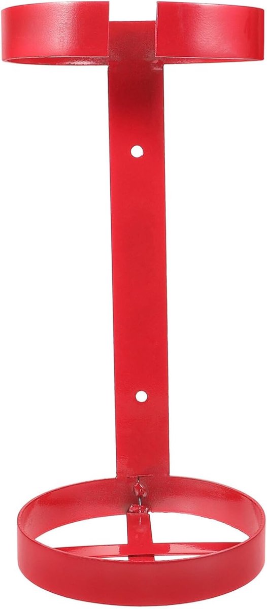 Brandblusser Muurbeugel - Opbergbeugel Houder - Veiligheid Thuis - Stevige Metalen Constructie - 36x16.5cm - Rood
