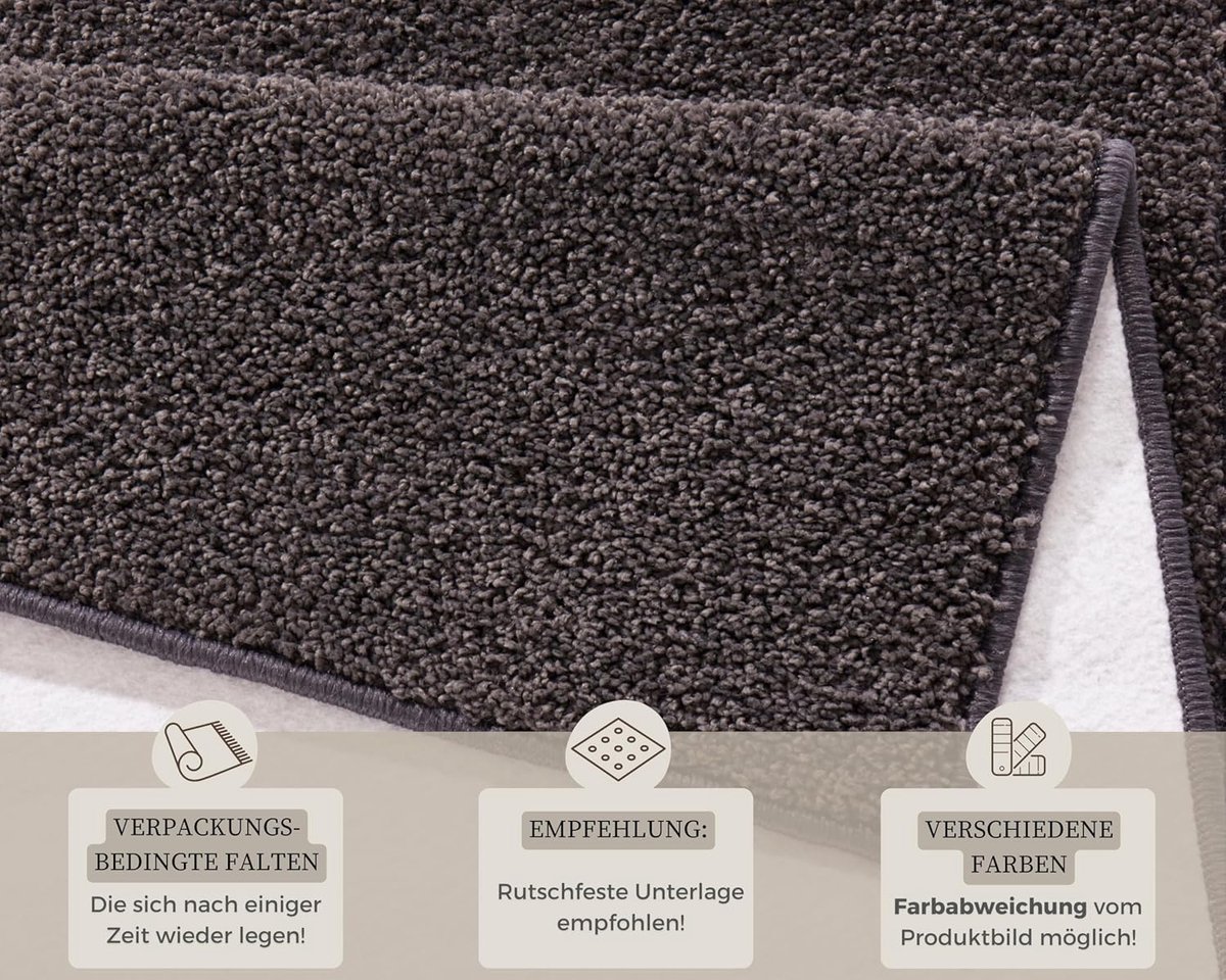 Zacht vloerkleed - Modern tapijt - Woonkamer aankleden - Geschikt voor vloerverwarming - 1