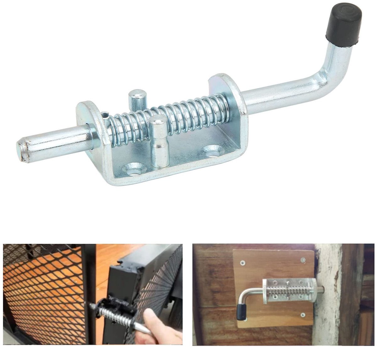 Veerslot voor aanhangers - Vergrendelingspen - 171 mm - Voor aanhangerdeur - Veilig en duurzaam - Geschikt voor kofferbakdeur en containe..