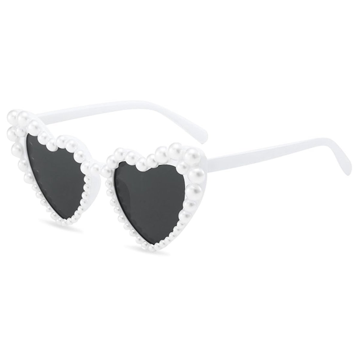 Dailygoods- Zonnebril Hartvormig - UV400 Zonnebescherming - Vintage Zonnebril - Modieuze Hartbril - Comfortabel Design - Hoogwaardig Materiaal - Fashion Sunglasses