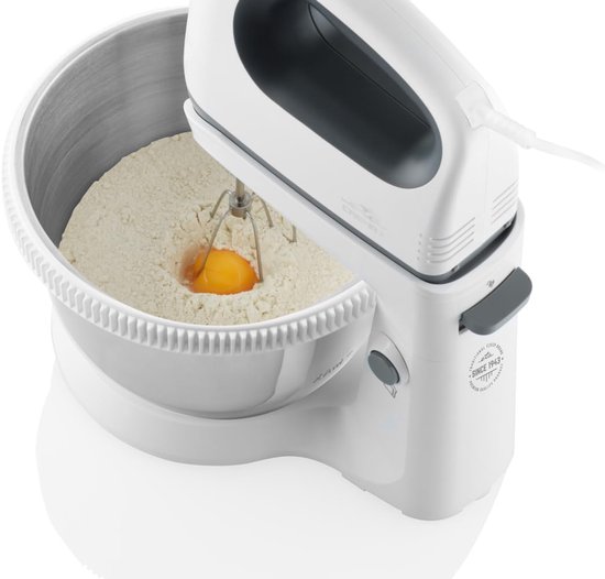 Handmixer met Kom - Keukenmixer Klopper - Beslag Maken - Met Roterende Kom - 3.6 Liter - Wit — afbeelding 4