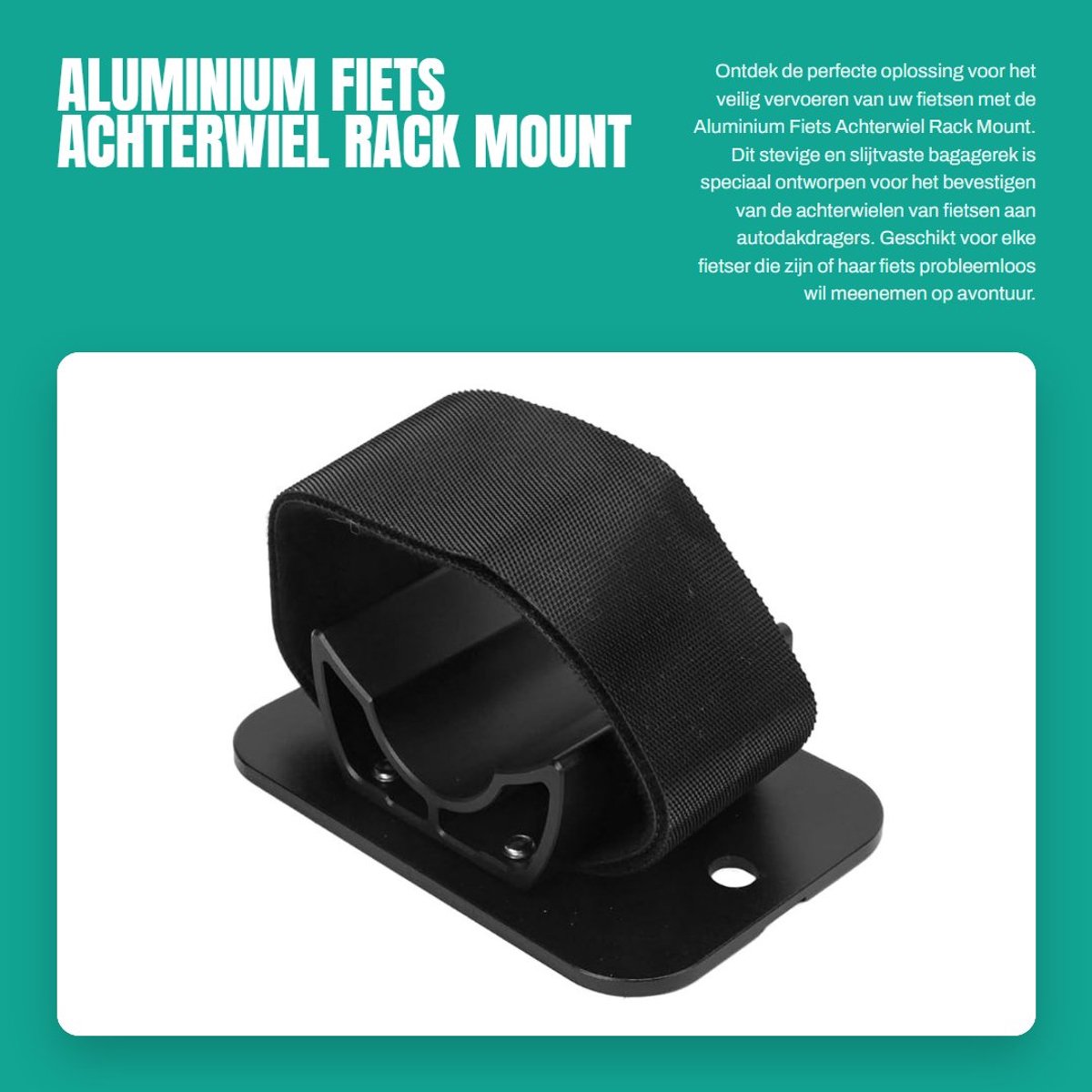 Dailygoods- Fiets Achterwielrek - Aluminiumlegering - Slijtvaste Beugel - Lichtgewicht - Auto Dakdrager - Sterk Draagvermogen - Fietsendrager