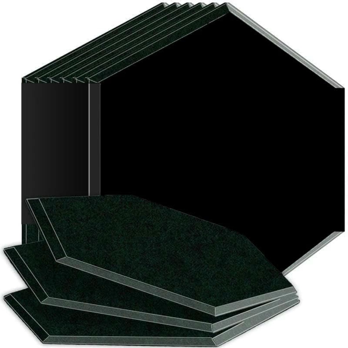Akoestisch paneel - Isolatie absorptie - Studio geluid - Superdichtheid materiaal - 30x26 cm - Donkergroen