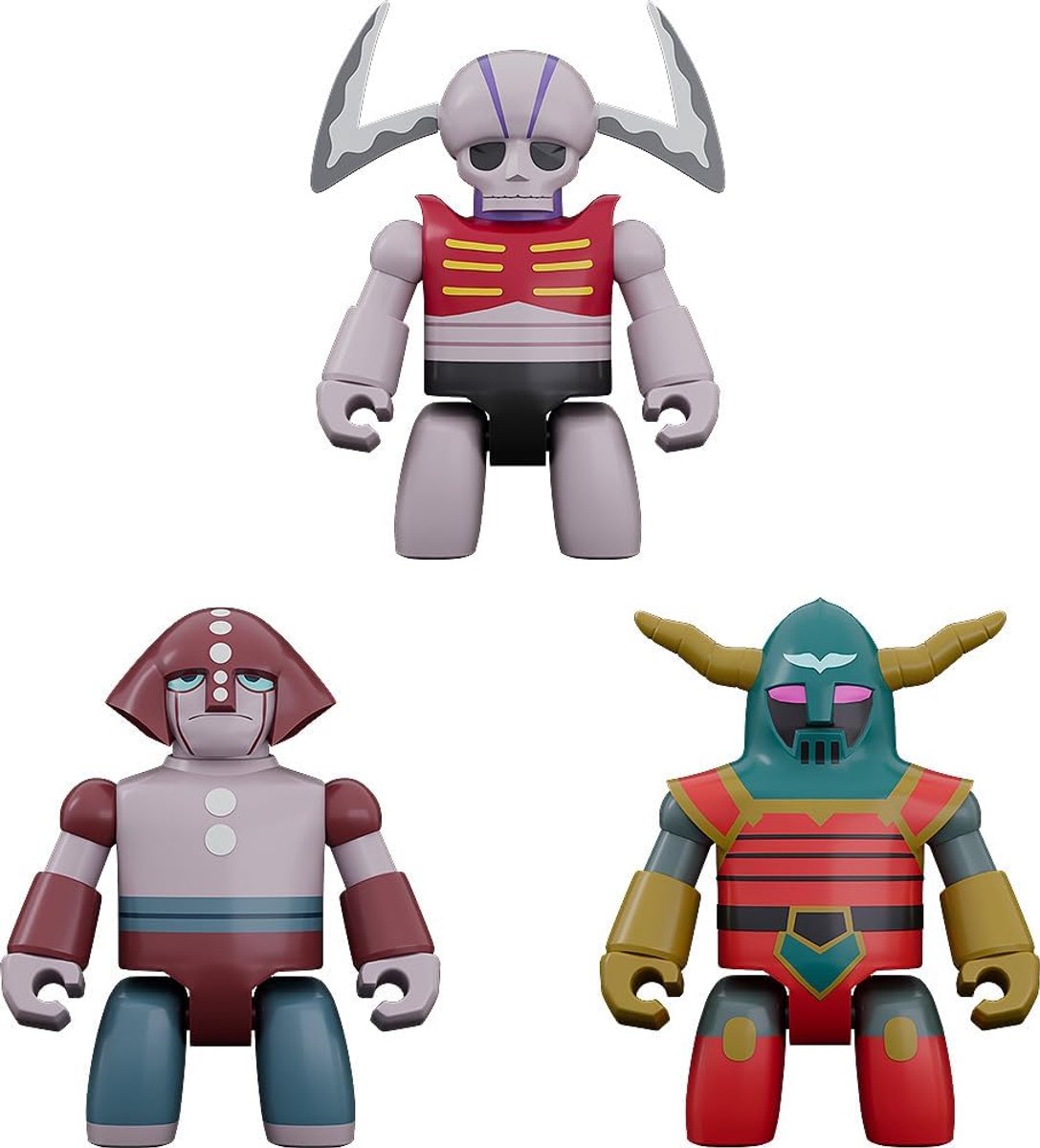 Actiefiguur Brickroid - Mechanisch Beest - Verzamelobject Presentatie - Uniek Design - 5 cm - Meerdere Kleuren