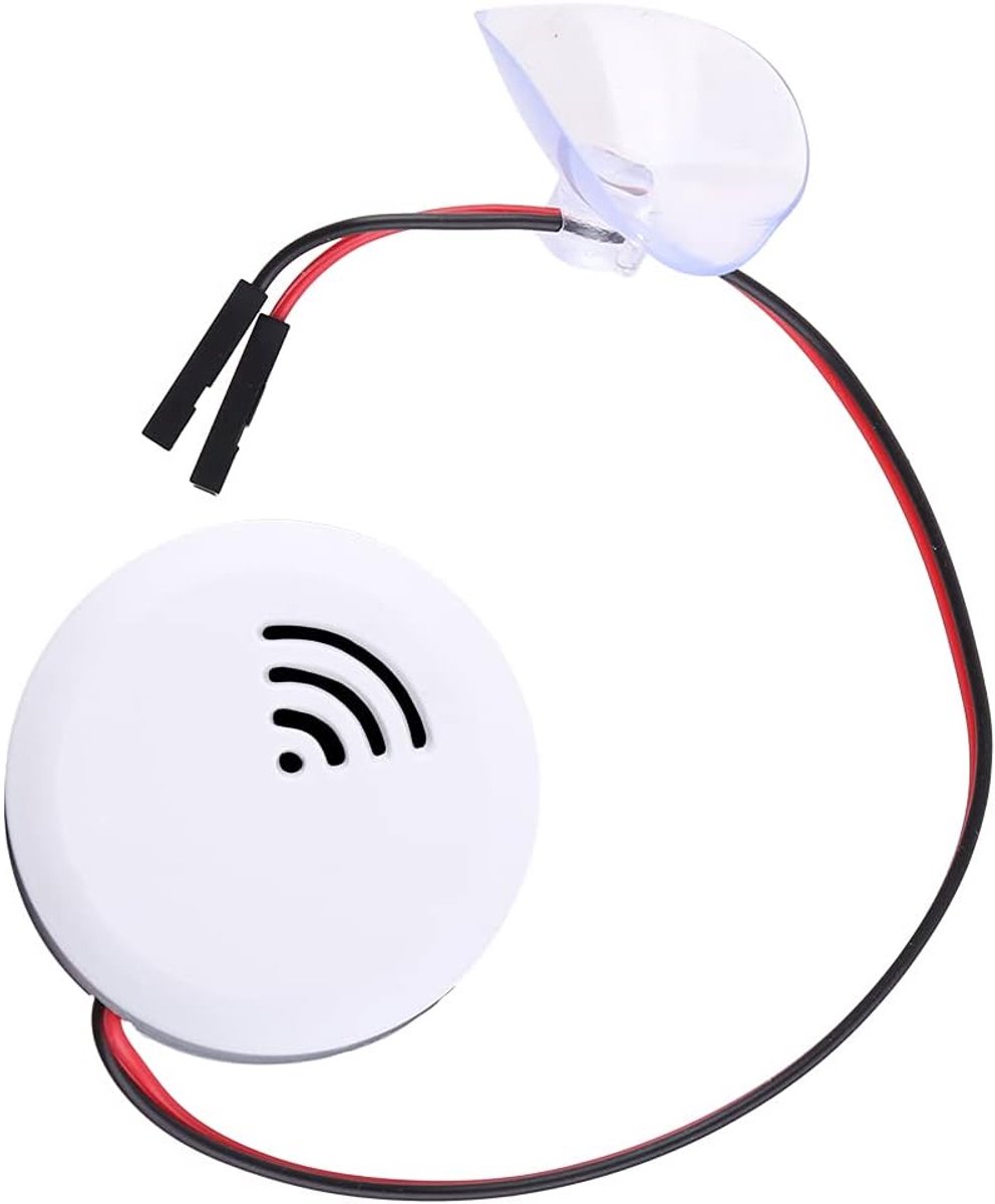 Water Alarm - Vochtsensor Detector - Tank Bewaken - Met Zuignap - 15x10x1 cm - Wit