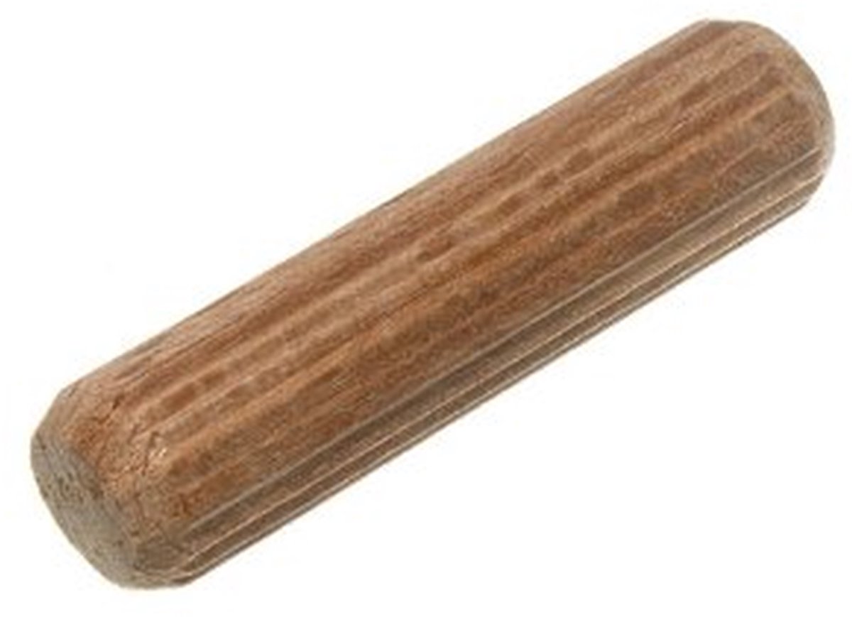 Houten DOWELS - Houten Pinnen - Houtverbindingen Maken - Gegroefd Hardhout - 5000 Stuks M10x40mm - Bruin