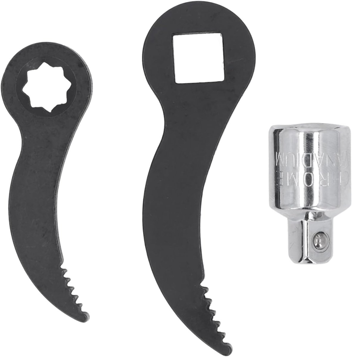 Koevoetadapterkopgereedschap - Gereedschap Adapter - Zwaar Gebruik - CRV Staal Warmtebehandeld - 3/8 en 1/2 Inch - Zwart