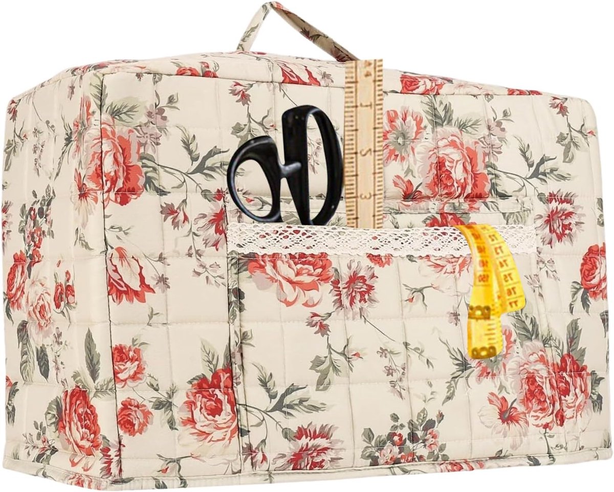 Naaimachinehoes - Beschermhoes Machine - Stofvrij Houden - Boho Patroon - 43 x 35 cm - Rustiek