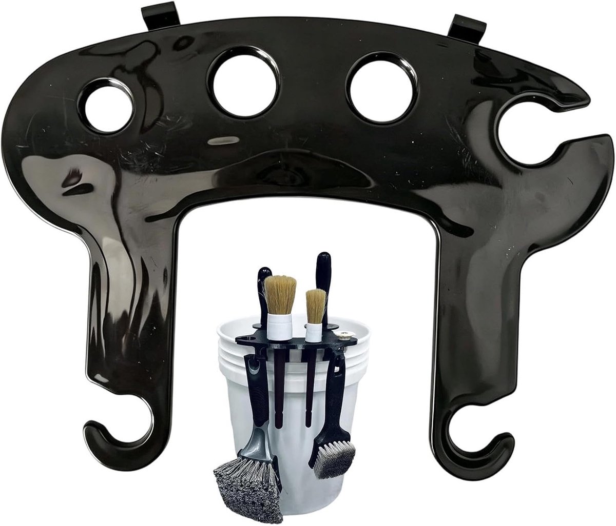 Emmer Organizer - Multifunctionele Houder - Autoreiniging - Moeiteloze Installatie - 19-23 Liter Emmer - Zwart