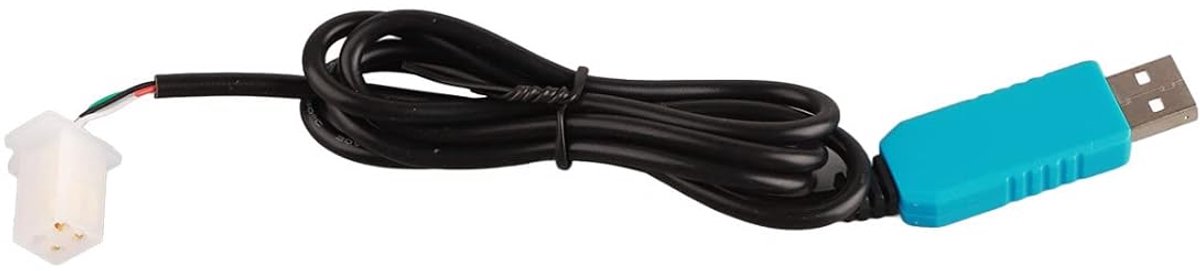 Motorfietscontrollerkabel - USB naar TTL - Gegevensoverdracht - Hoge gevoeligheid - 12 x 9 x 2 cm - Zwart