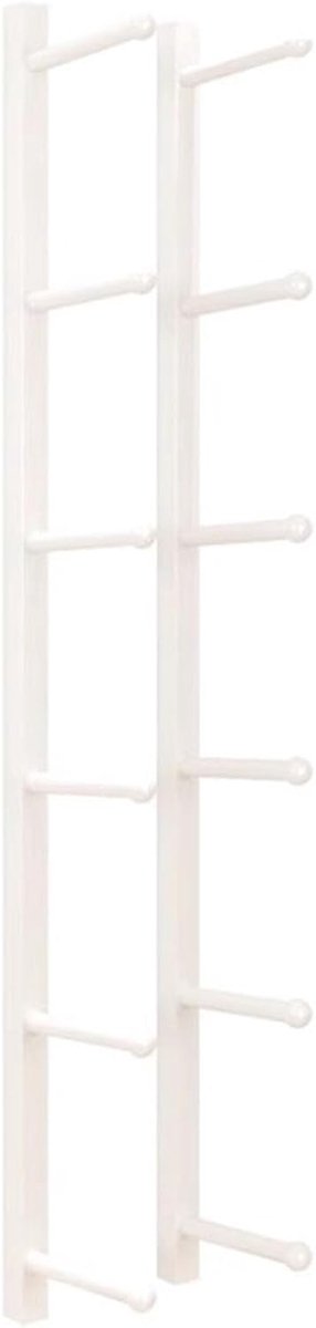 Yogamat Opberghouder - Fitnessrek - Sport Spullen - Wandmontage Ontwerp - 165 cm - Wit