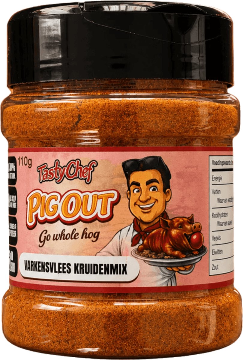 TastyChef Pig Out - Varkensvlees Kruidenmix voor ribs & koteletten