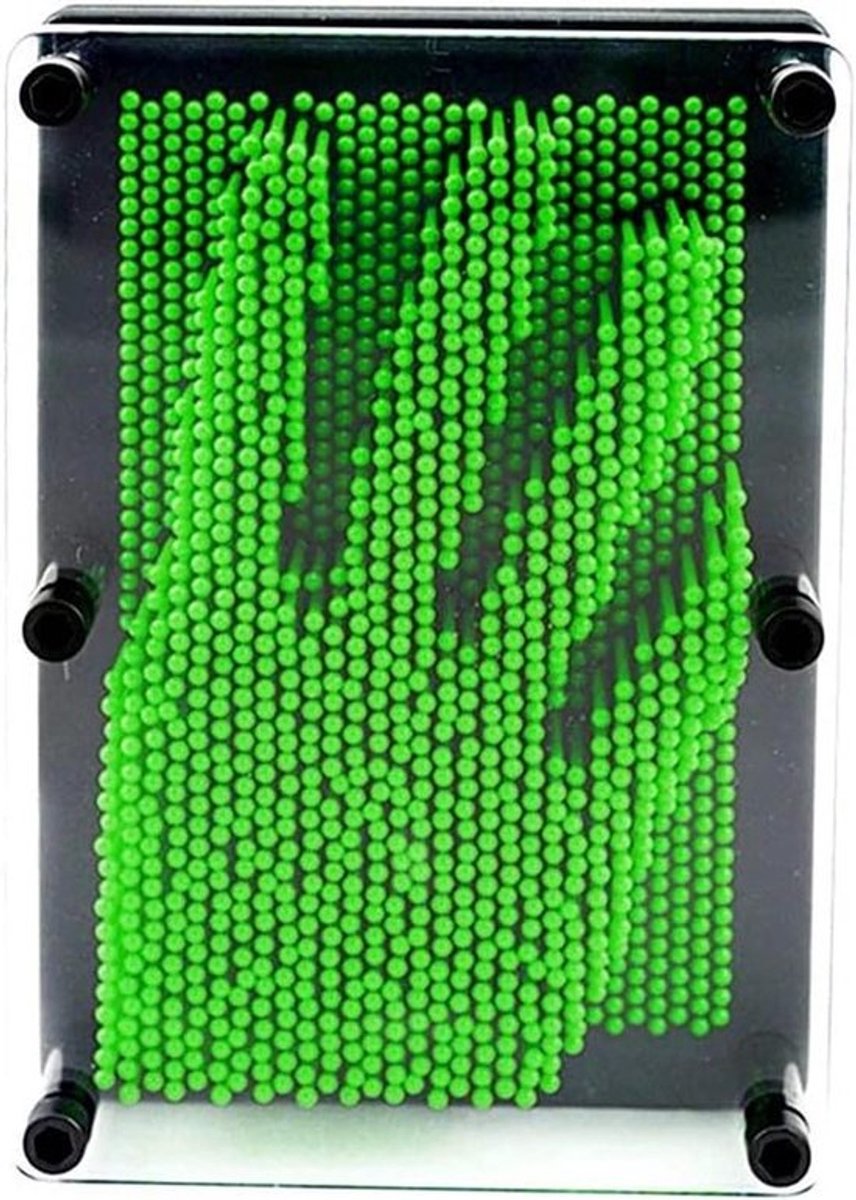 3D Pin Art Sculptuur- Pin Impressie Nieuwigheid Geschenken- Groen -Hand Mold -Geschikt voor kinderen - Creatief speelgoed met pinnetjes