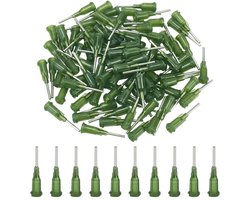 Dailygoods- Doseernaalden 80 Stuks - Vloeibare Precisie Lijm - Blunt Naald Tips - Kunststof/304 Roestvrij Staal - 30 mm Lang - Opbergdoos 10,8 x 7,4 x 1,8 cm - Dispensertips