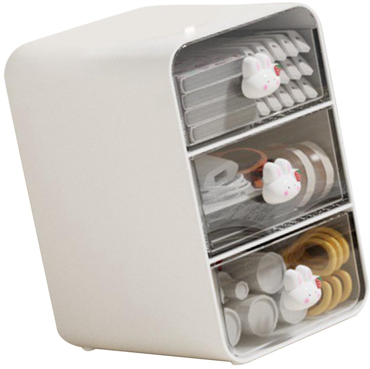 Dailygoods- Bureau-Organizer Kunststof - 3 Laden - Desktop Opbergdoos - Kantoor/Slaapzaal - Thuis - Cosmetische Organizer