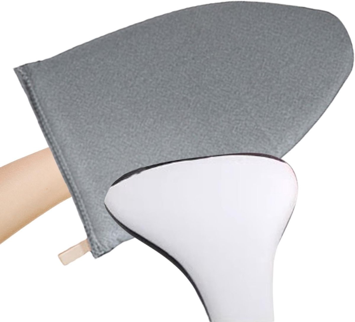 Stoomkoker strijkhandschoen - Stoomhulp kleding - Kreukels verwijderen - Dikke spons bescherming - 24.4 x 17 x 3.5 cm - Grijs