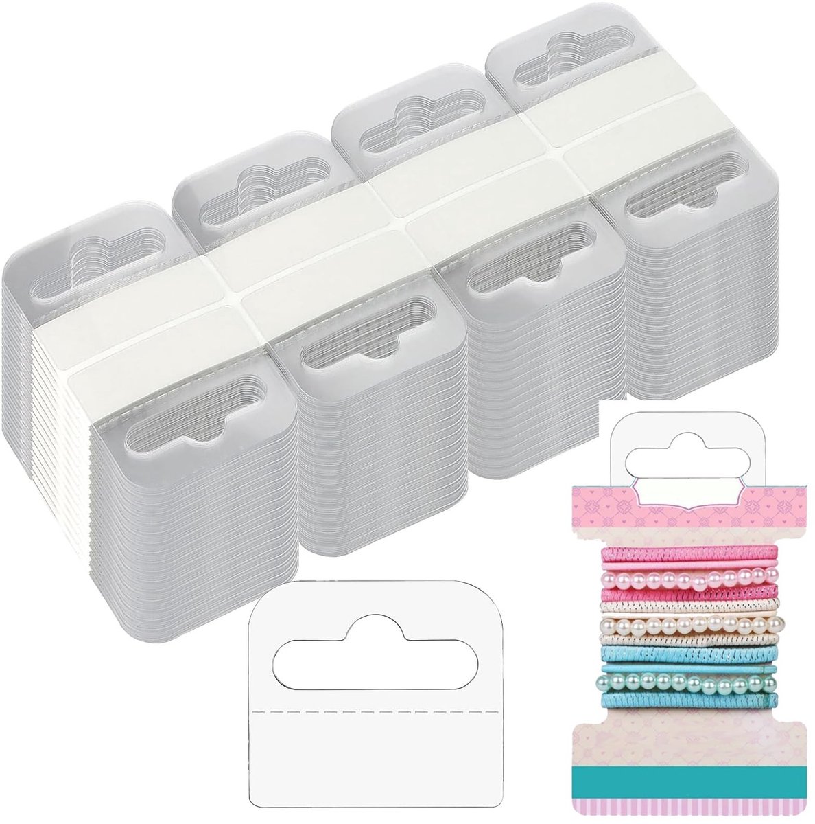 Dailygoods- Etiketten 600 Stuks - Zelfklevende Hangers - Transparant - Voorraadbeheer - Prijzen - Verkoop Items - Professionele Klantenservice - Hangtags