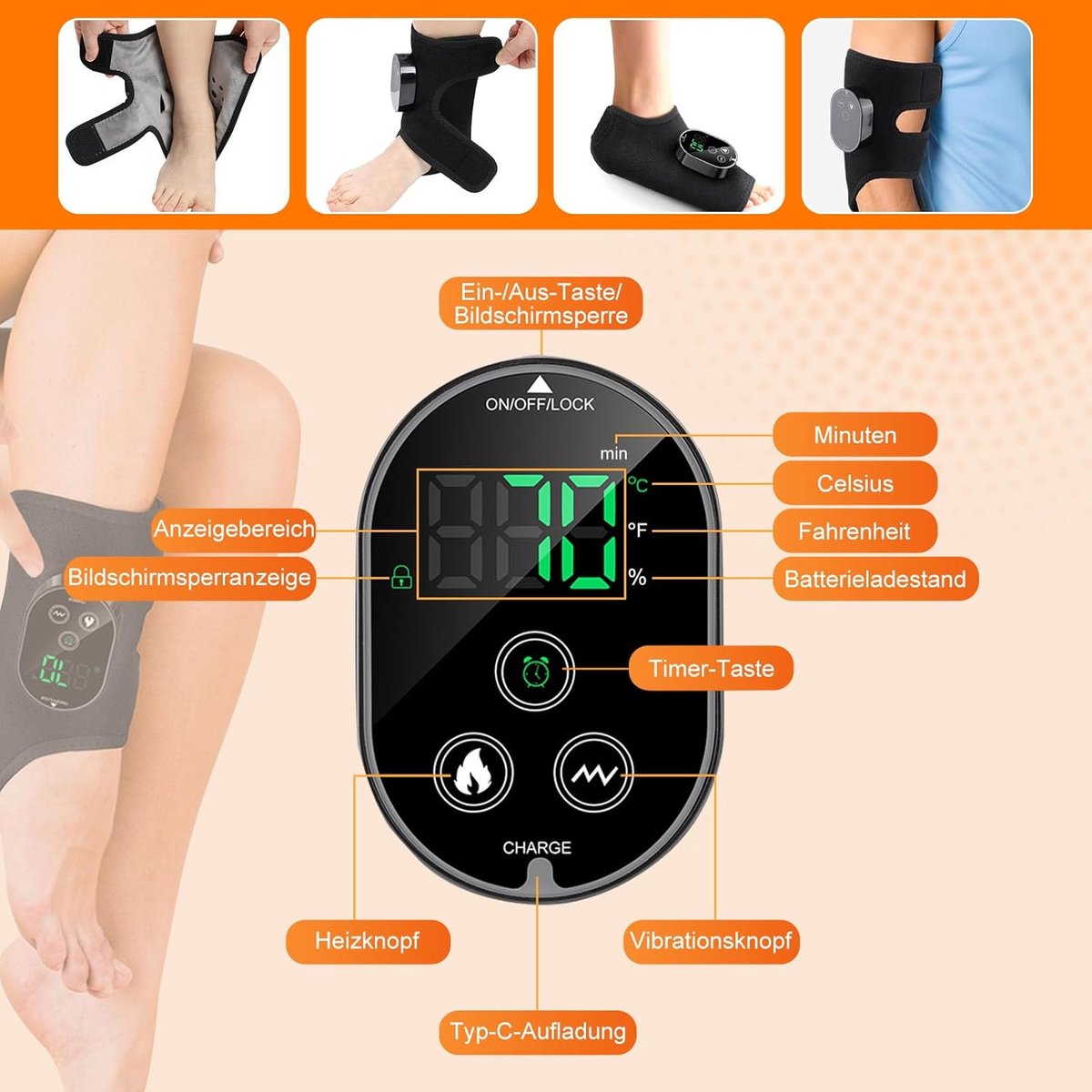 Voetmassage Apparaat - Massage apparaat Voeten - Stimuleert Bloedsomloop - Massagecomfort thumbnail 3