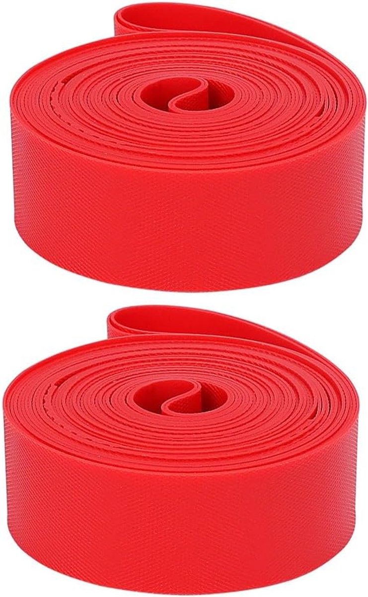 Fietsbandvoering - Anti-lek strip - Banden beschermen - Ultralicht en drukbestendig - 2-pack - Rood