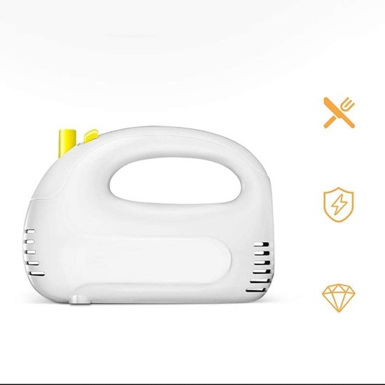 Handmixer - Keukenmixer Klopper - Bakken en Maken - 5 Snelheden - 150W - Wit — afbeelding 5